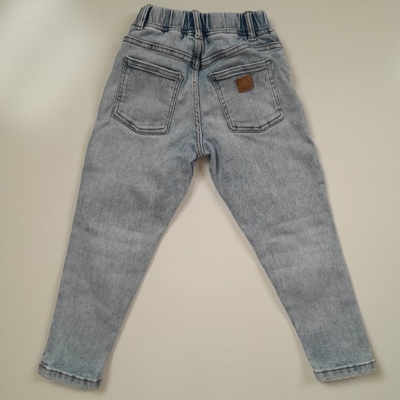 ZARA Kids Balloon Fit Comfy Bleach Wash Jeans - Picture 7 of 17